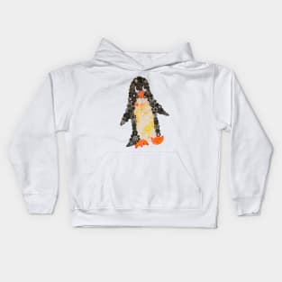 Spirograph Penguin: a Patterned Spirograph Collage Kids Hoodie